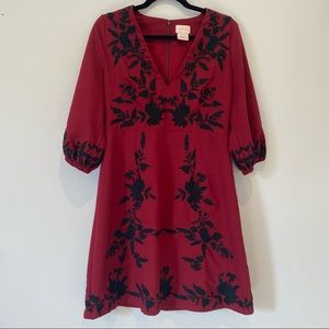 Foxiedox Red Floral Cocktail Dress